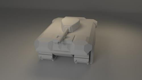 Cartoonish Tank Model preview image